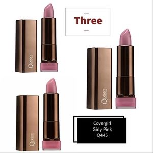 Three - Girly Pink lipstick- Covergirl